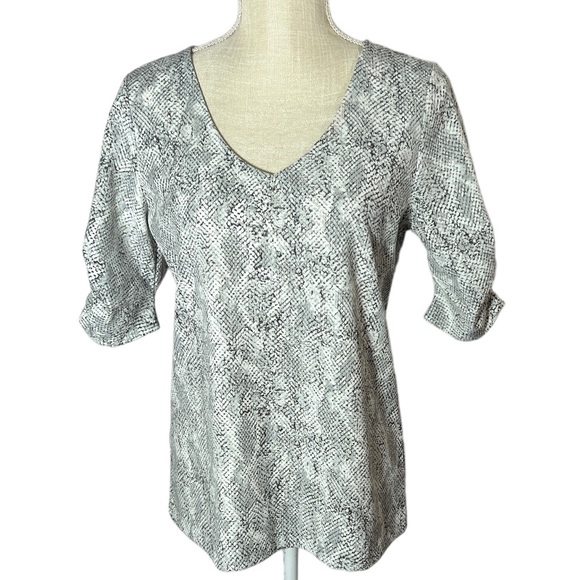 (Similar) “Ann Taylor” Animal Print Shirt. - Picture 3 of 13